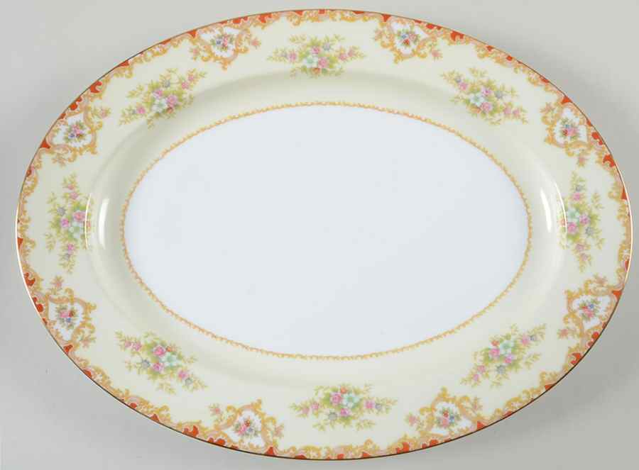 Hampton 16" Oval Serving Platter by Noritake-1