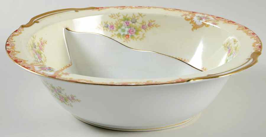 Hampton Round Divided Vegetable Bowl by Noritake-1