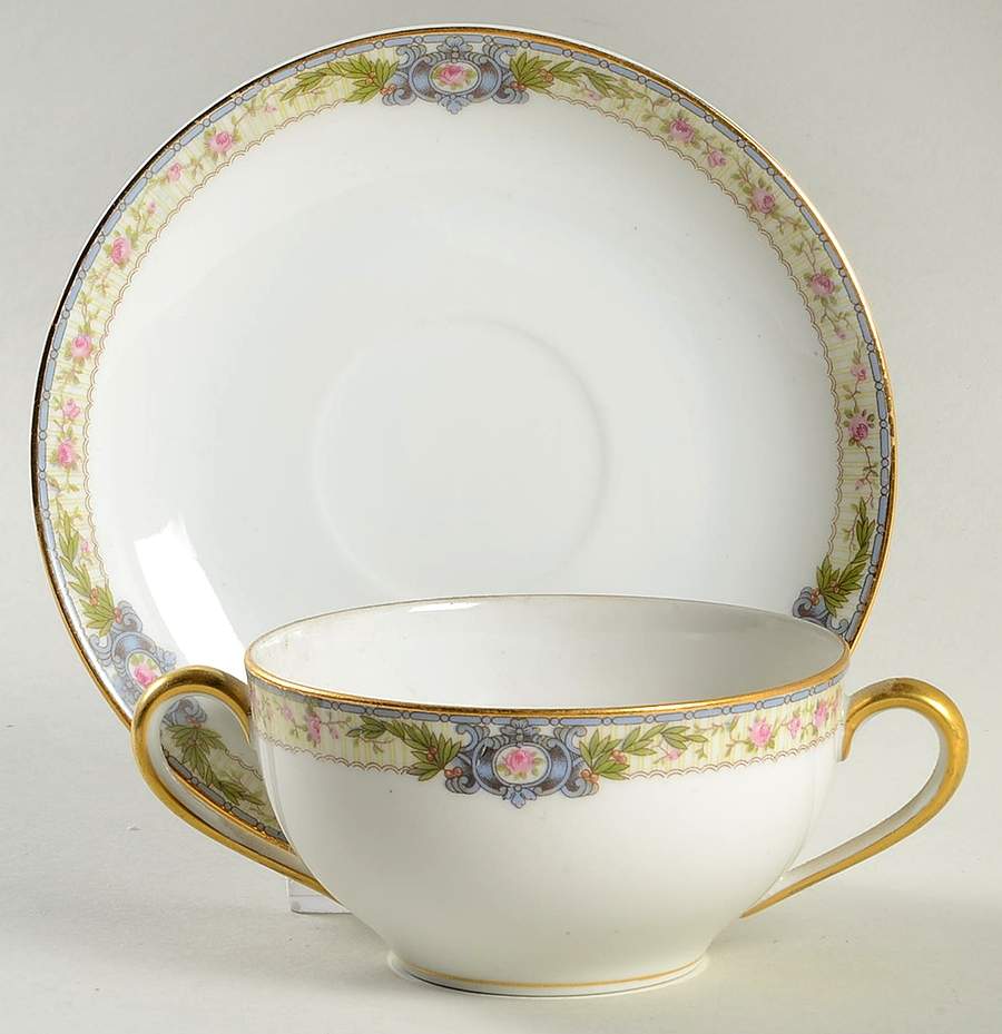 Hanover Flat Bouillon Cup & Saucer by Noritake-1