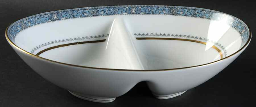 Harcourt 10" Oval Divided Vegetable Bowl by Noritake-1