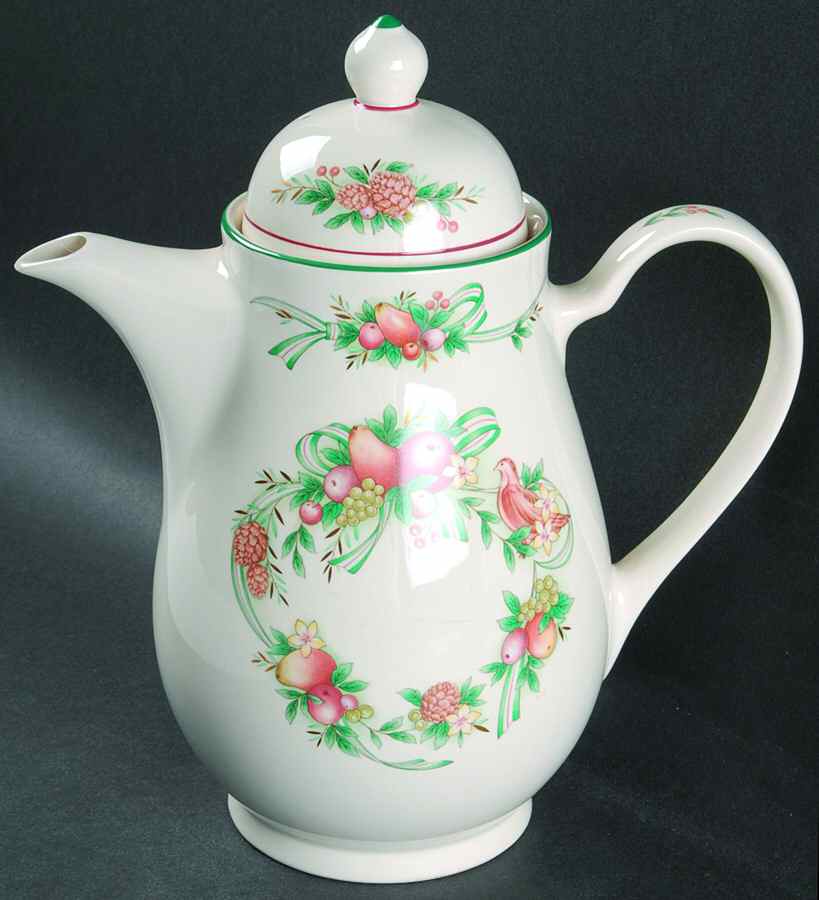 Harvest Ribbon Tea/Coffee Pot & Lid by Noritake-1