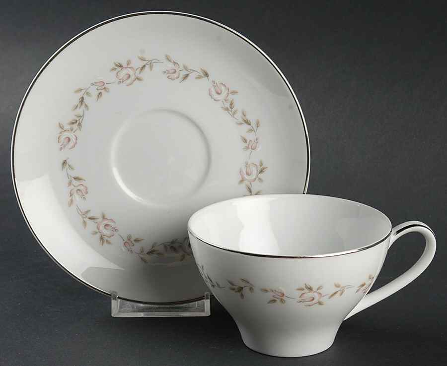 Harley Flat Cup & Saucer Set by Noritake-1