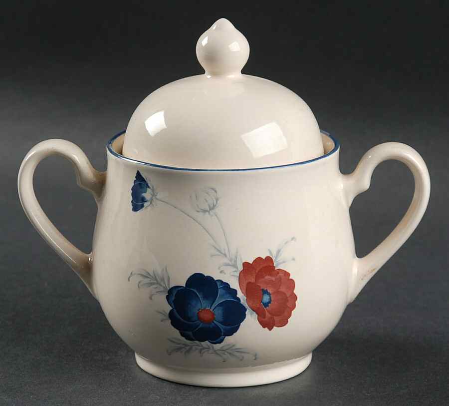 Harlequin Sugar Bowl & Lid by Noritake-1