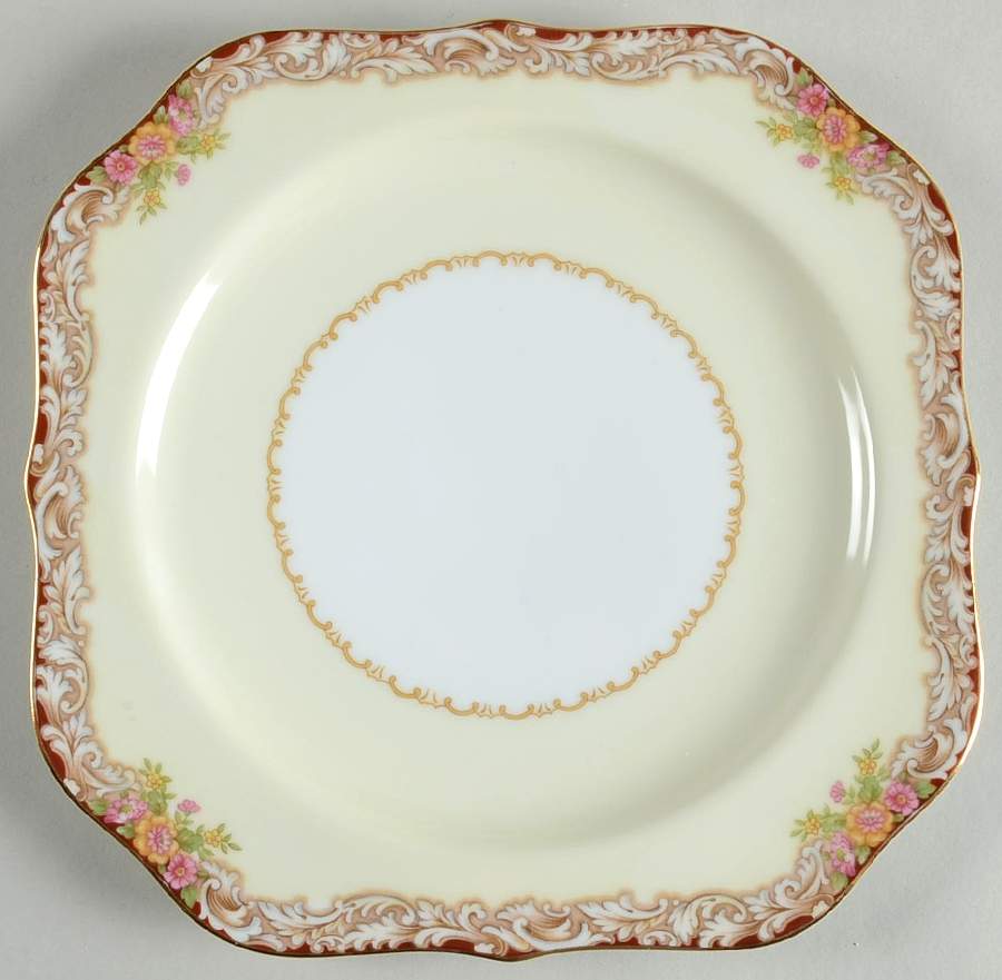 Harmony (Gold Trim) Square Salad Plate by Noritake-1