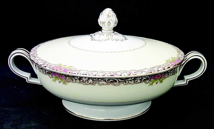 Harmony (Gold Trim) Round Covered Vegetable by Noritake-1