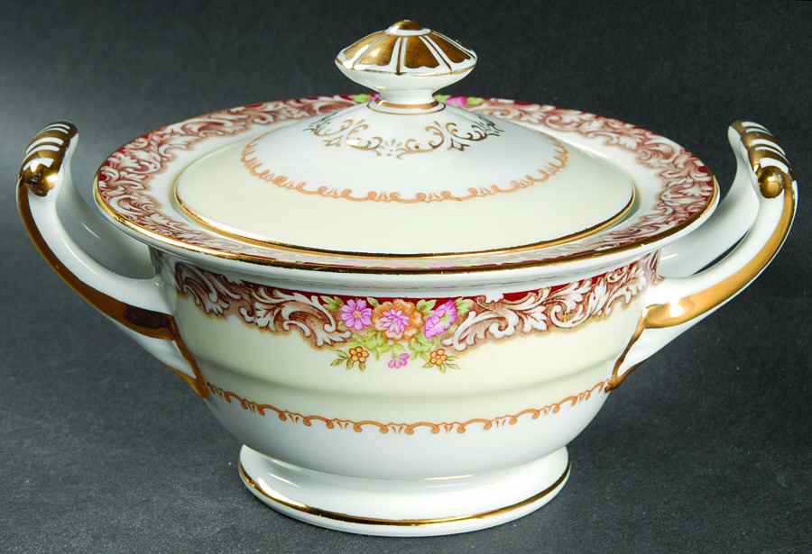 Harmony (Gold Trim) Sugar Bowl & Lid by Noritake-1