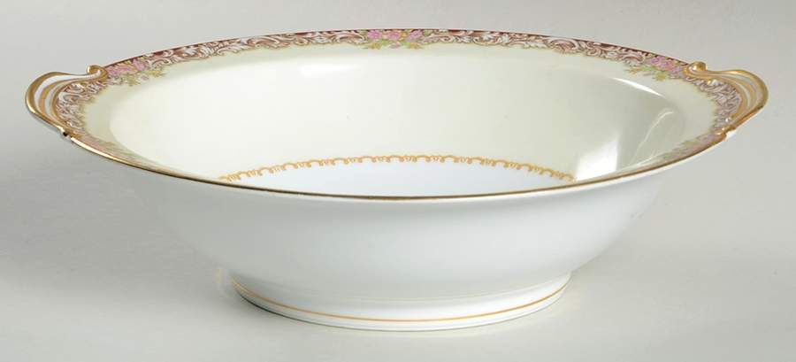 Harmony (Gold Trim) 10" Round Vegetable Bowl by Noritake-1