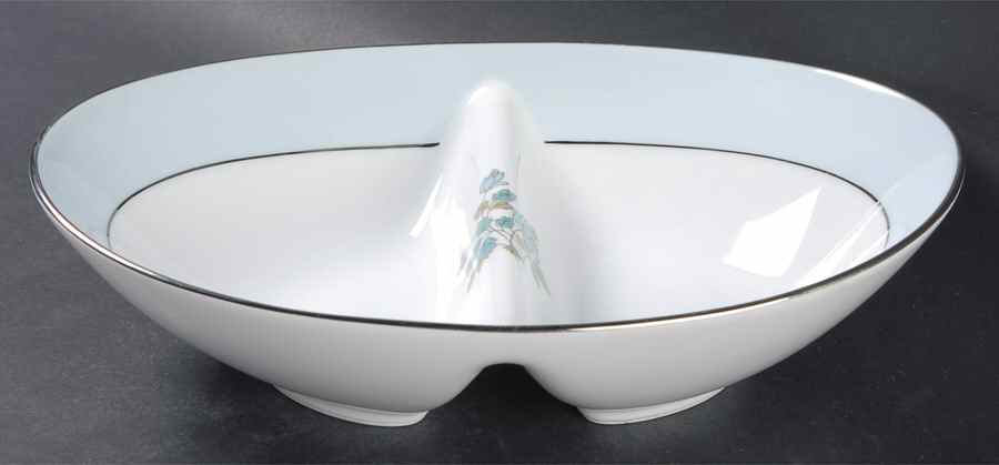 Harvard Rose 10" Oval Divided Vegetable Bowl by Noritake-1