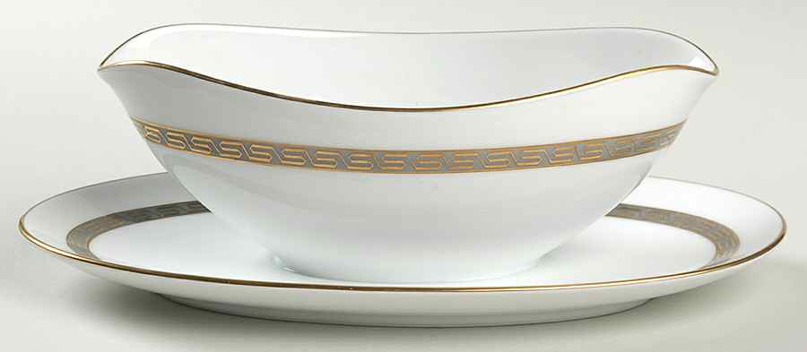 Hartford Gravy Boat with Attached Underplate by Noritake-1
