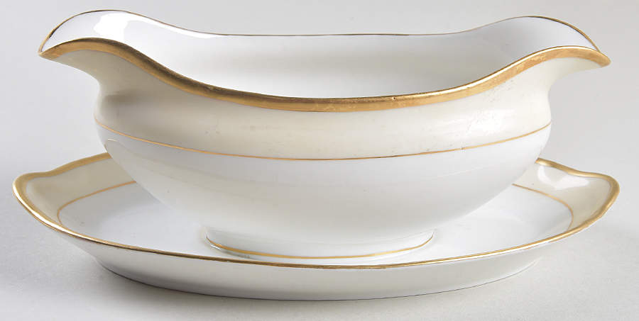 Hartford Gravy Boat with Attached Underplate by Noritake-1