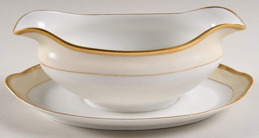 Hartford Gravy Boat with Attached Underplate by Noritake-1
