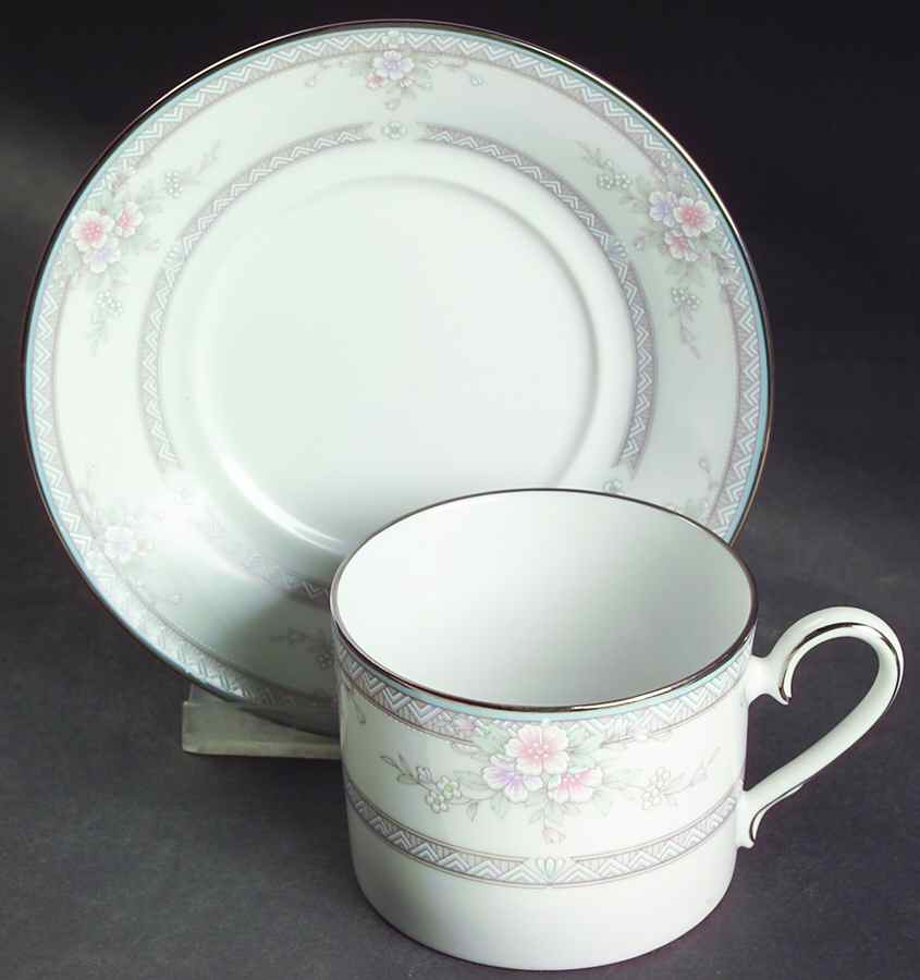 Hartley Flat Cup & Saucer Set by Noritake-1
