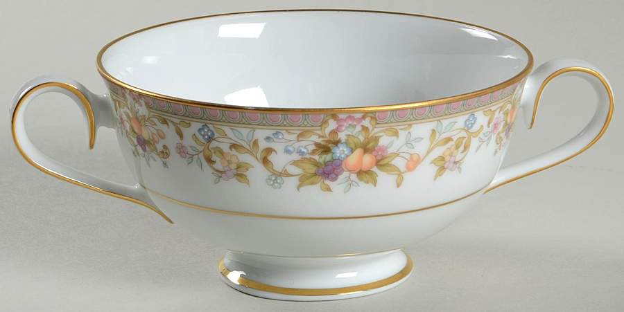 Harvesting Footed Cream Soup Bowl by Noritake-1