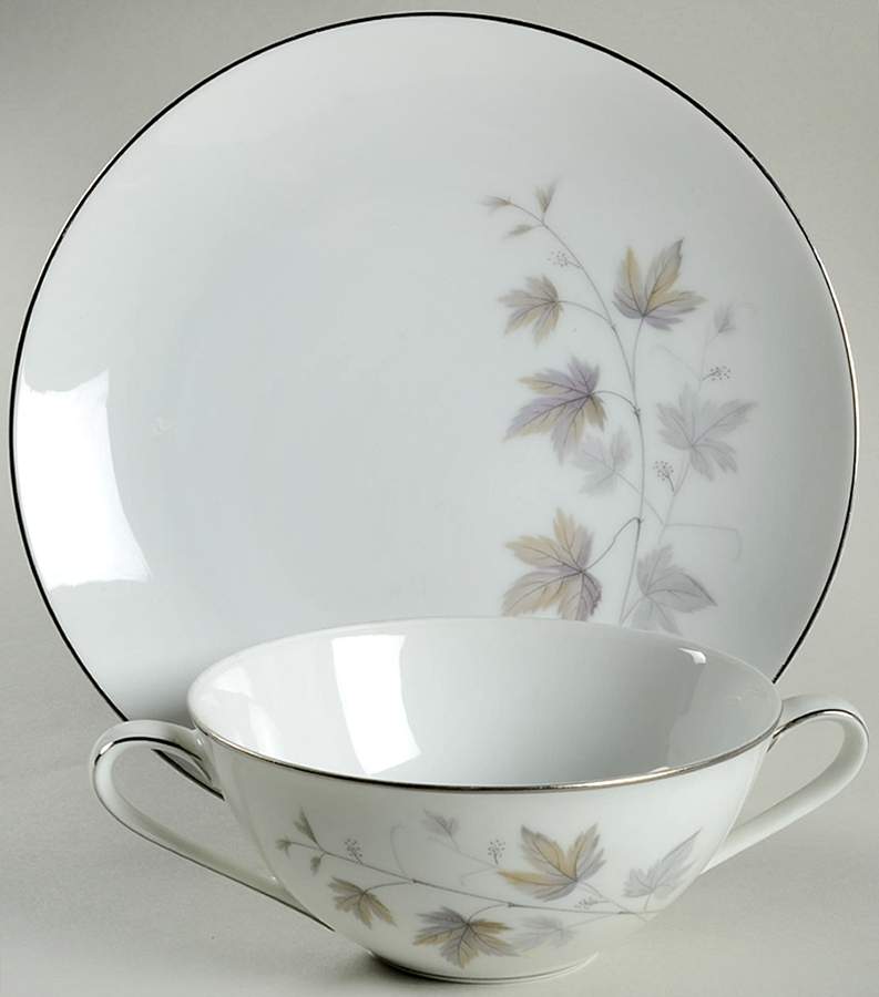 Harwood Flat Cream Soup Bowl & Saucer Set by Noritake-1
