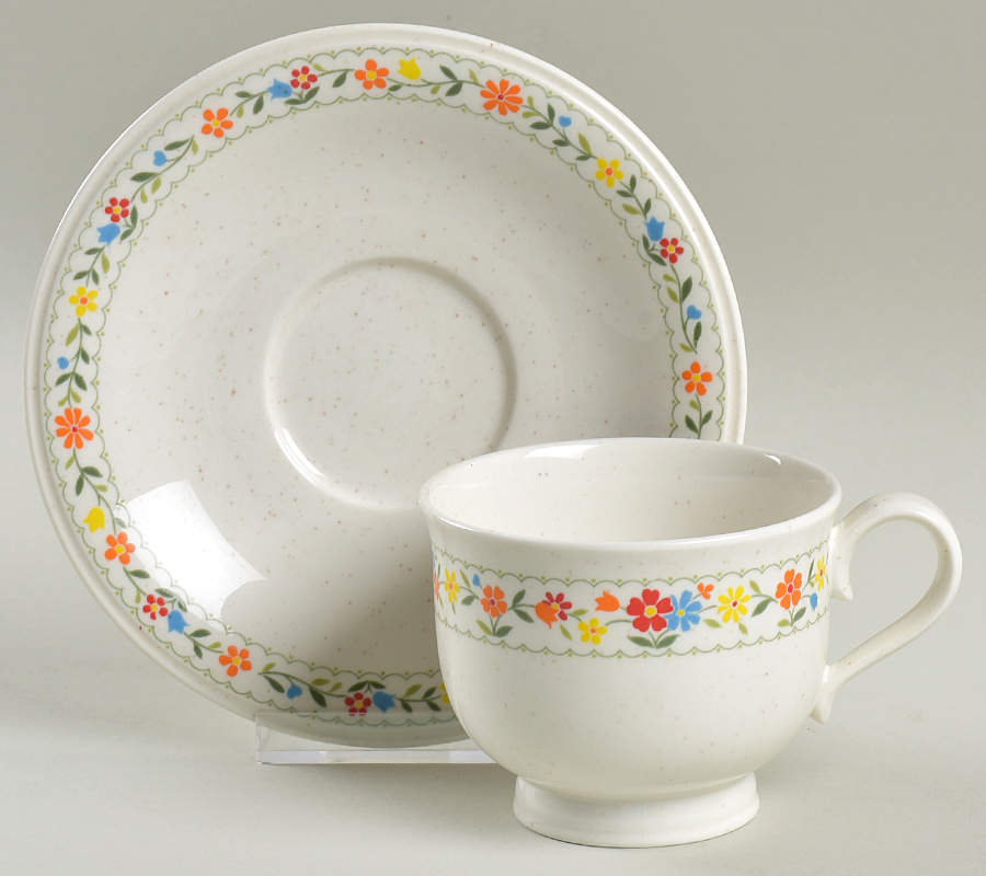 Happy Talk Footed Cup & Saucer Set by Noritake-1