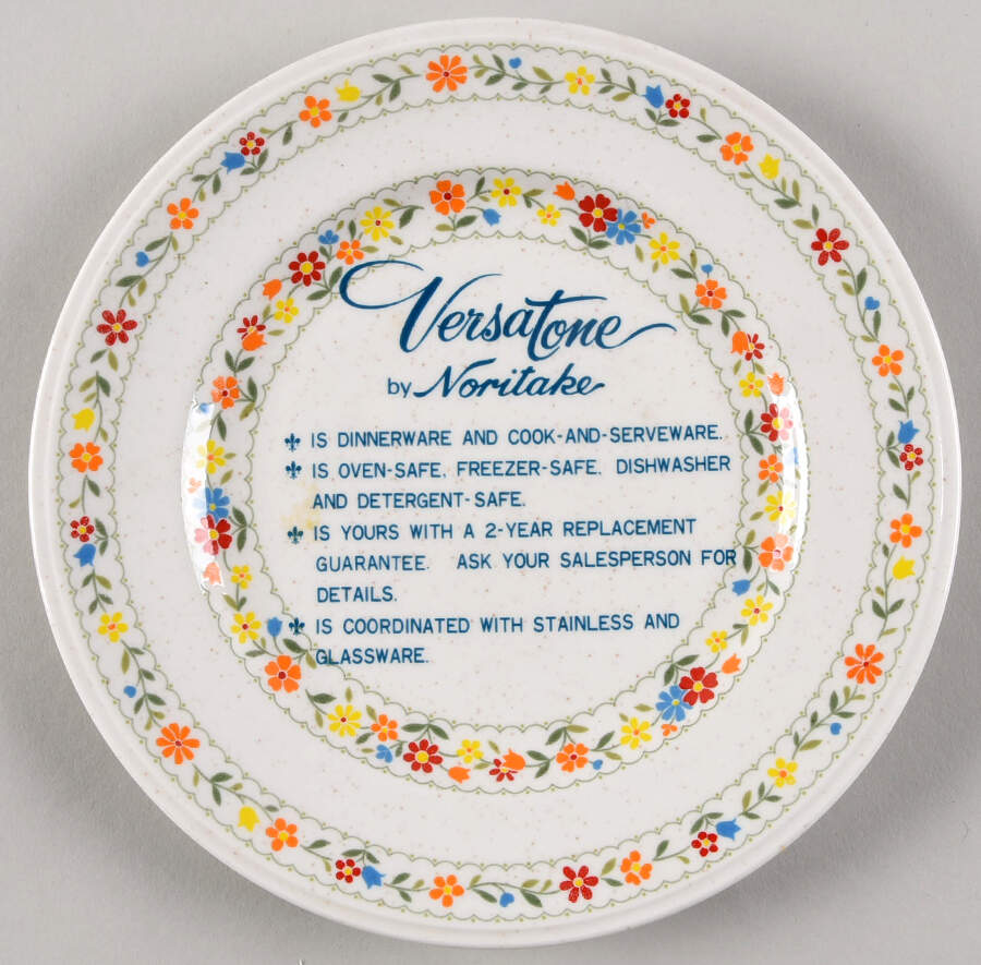 Happy Talk Advertising Salad Plate by Noritake-1