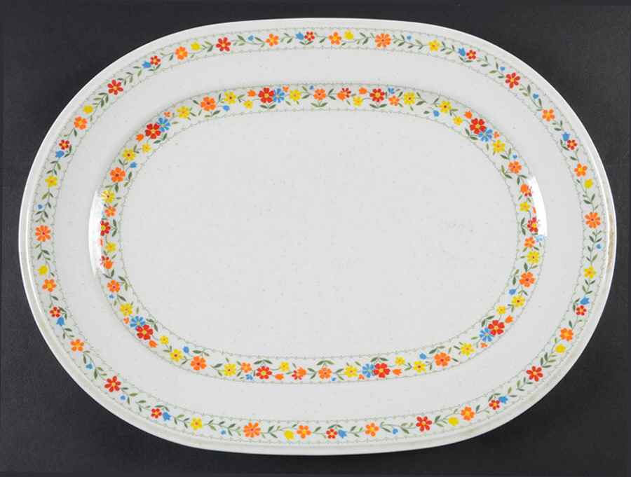 Happy Talk 13" Oval Serving Platter by Noritake-1