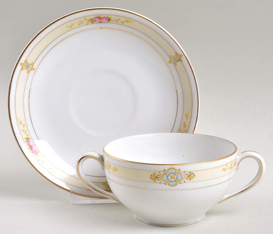 Havana Flat Bouillon Cup & Saucer by Noritake-1