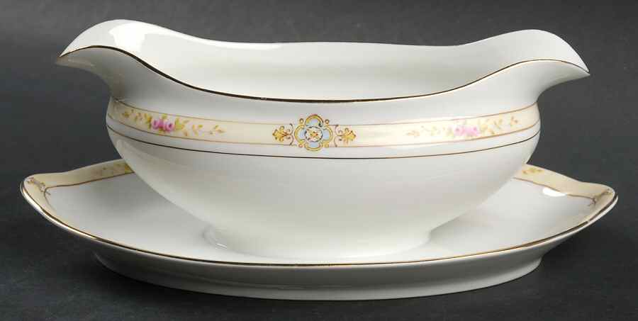 Havana Gravy Boat with Attached Underplate by Noritake-1