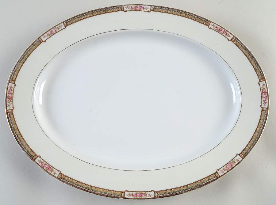Haverford 13" Oval Serving Platter by Noritake-1