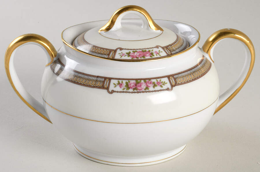 Haverford Sugar Bowl & Lid by Noritake-1