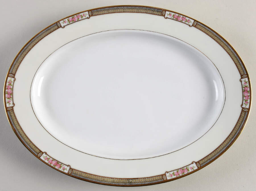 Haverford 11" Oval Serving Platter by Noritake-1