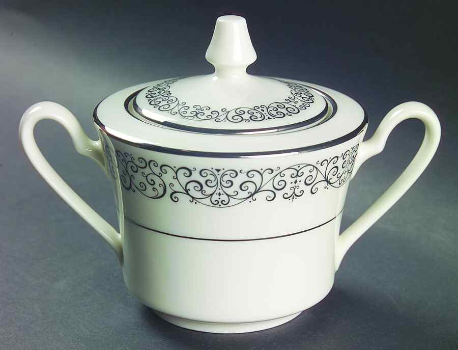 Hawthorne Sugar Bowl & Lid by Noritake-1