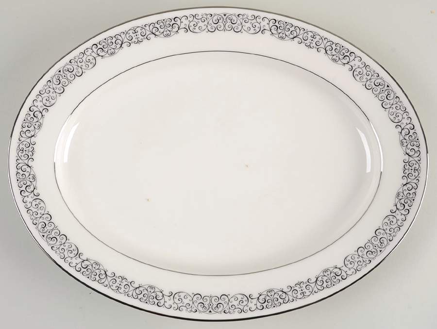 Hawthorne 13" Oval Serving Platter by Noritake-1