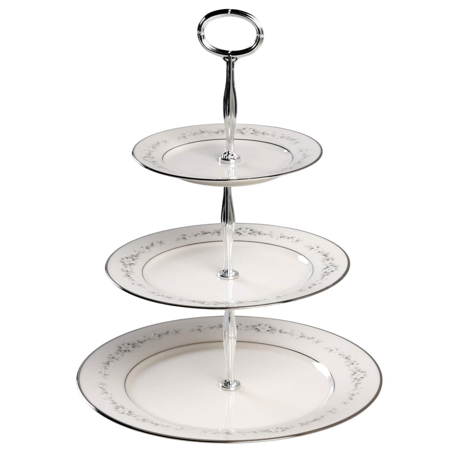 Heather 13 7/8"-14 1/4" 3-Tiered Serving Tray(DP,SP,BB) HC by Noritake-1