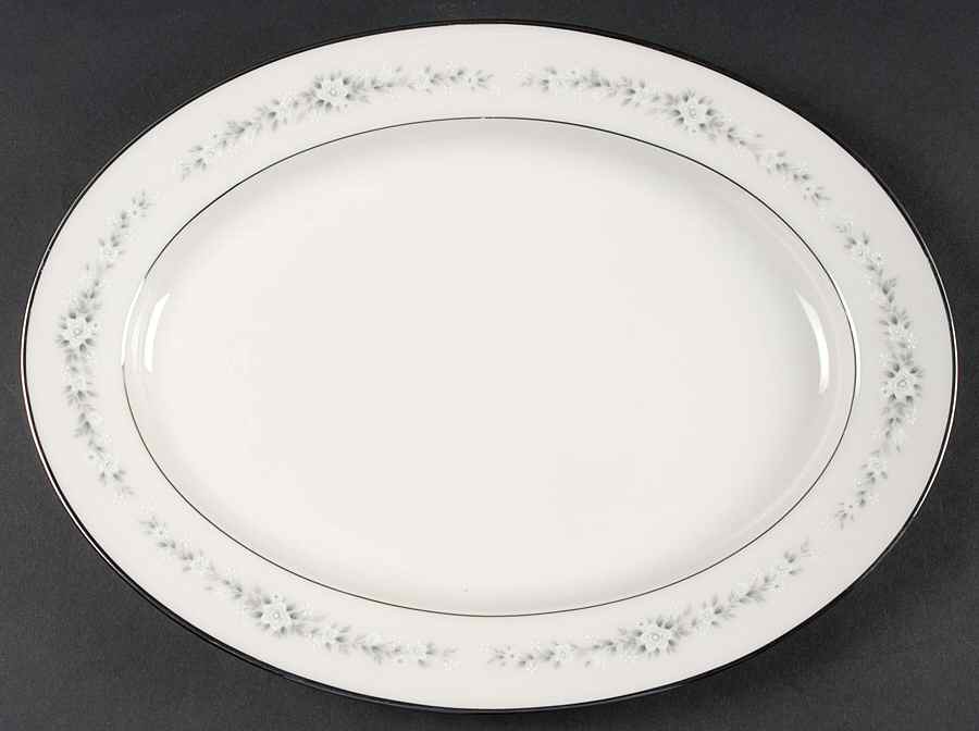 Heather 13" Oval Serving Platter by Noritake-1