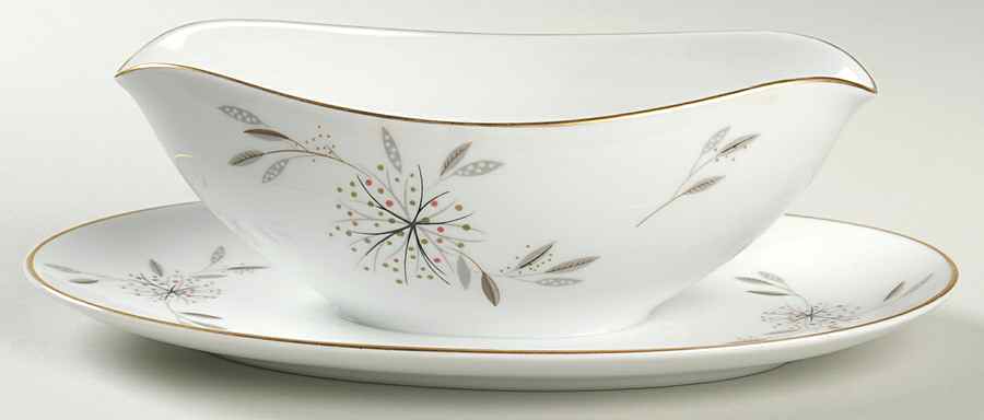 Helene Gravy Boat with Attached Underplate by Noritake-1