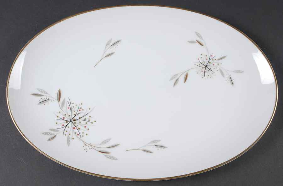 Helene 12" Oval Serving Platter by Noritake-1