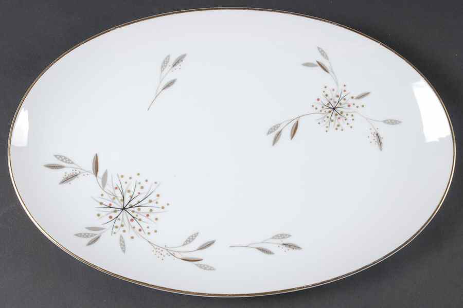 Helene 14" Oval Serving Platter by Noritake-1