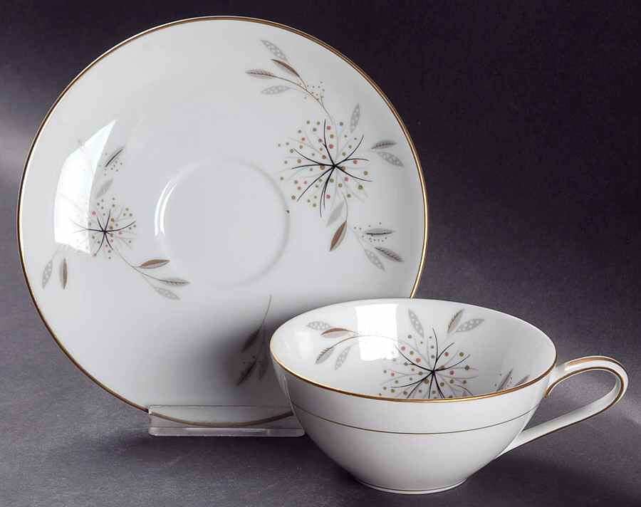 Helene Flat Cup & Saucer Set by Noritake-1