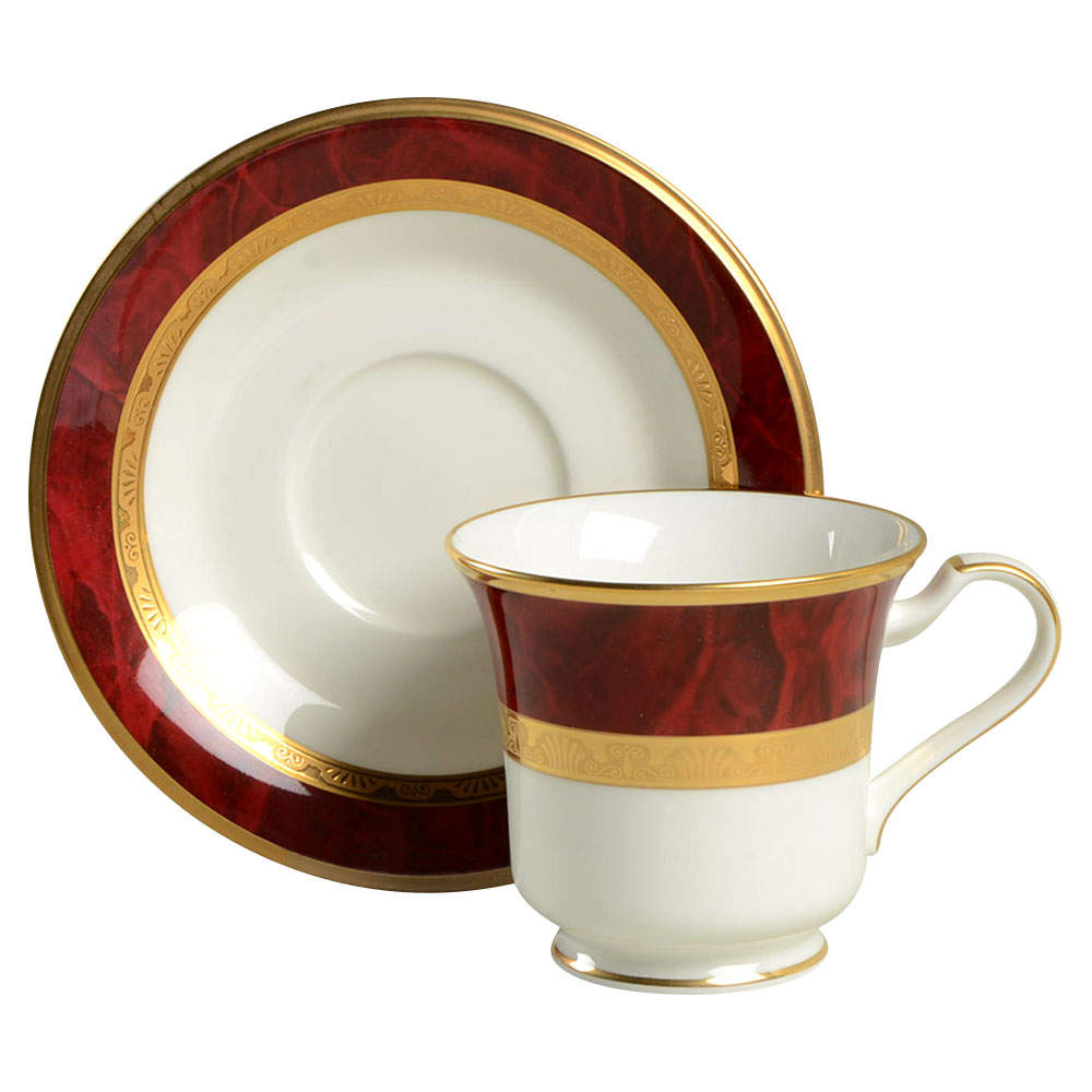 Hemingway Footed Cup & Saucer Set by Noritake-1