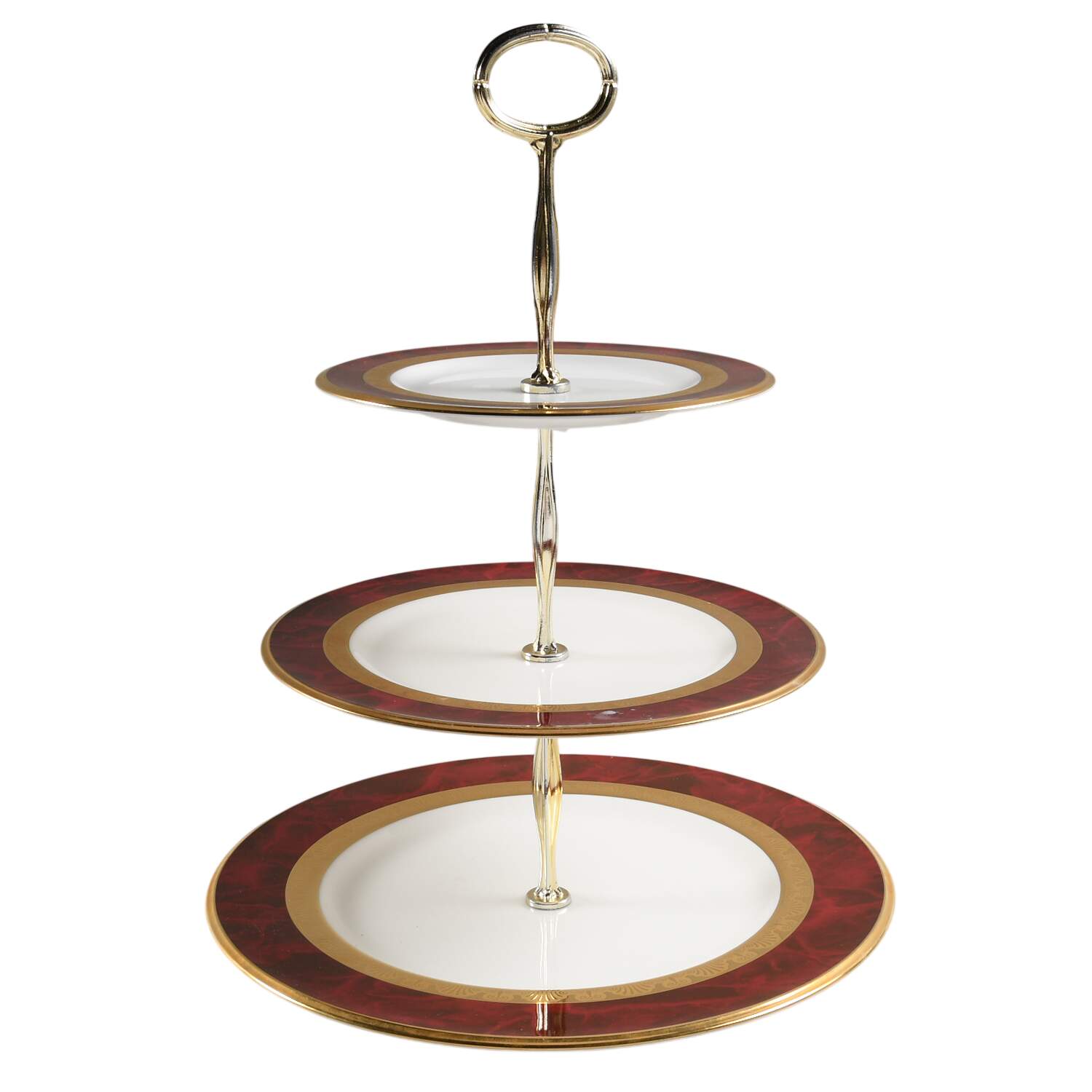 Hemingway 13 7/8"-14 1/4" 3-Tiered Serving Tray(DP,SP,BB) HC by Noritake-1