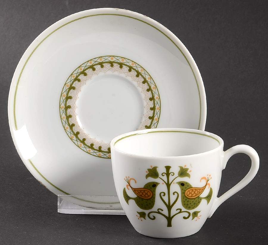 Hermitage Flat Demitasse Cup & Saucer Set by Noritake-1