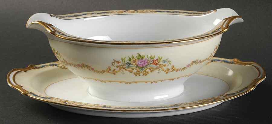 Hermione Gravy Boat with Attached Underplate by Noritake-1