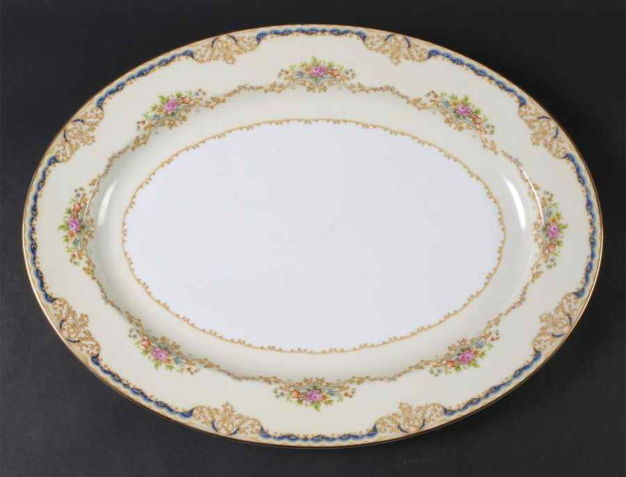 Hermione 16" Oval Serving Platter by Noritake-1
