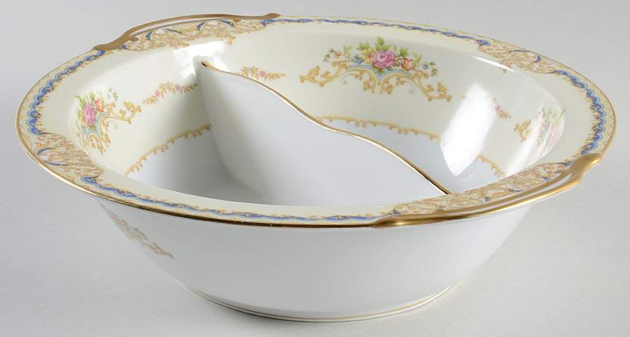 Hermione Round Divided Vegetable Bowl by Noritake-1