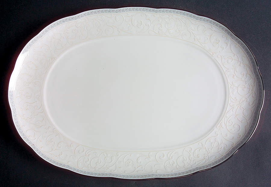 Hermitage 14" Oval Serving Platter by Noritake-1