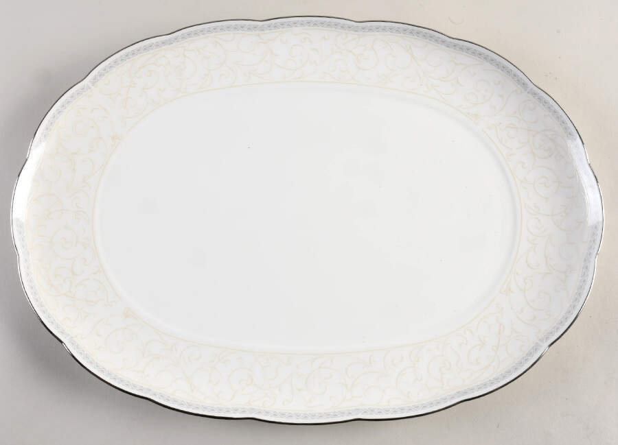 Hermitage 16" Oval Serving Platter by Noritake-1