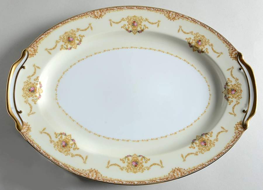 Hibiscus 16" Oval Serving Platter by Noritake-1
