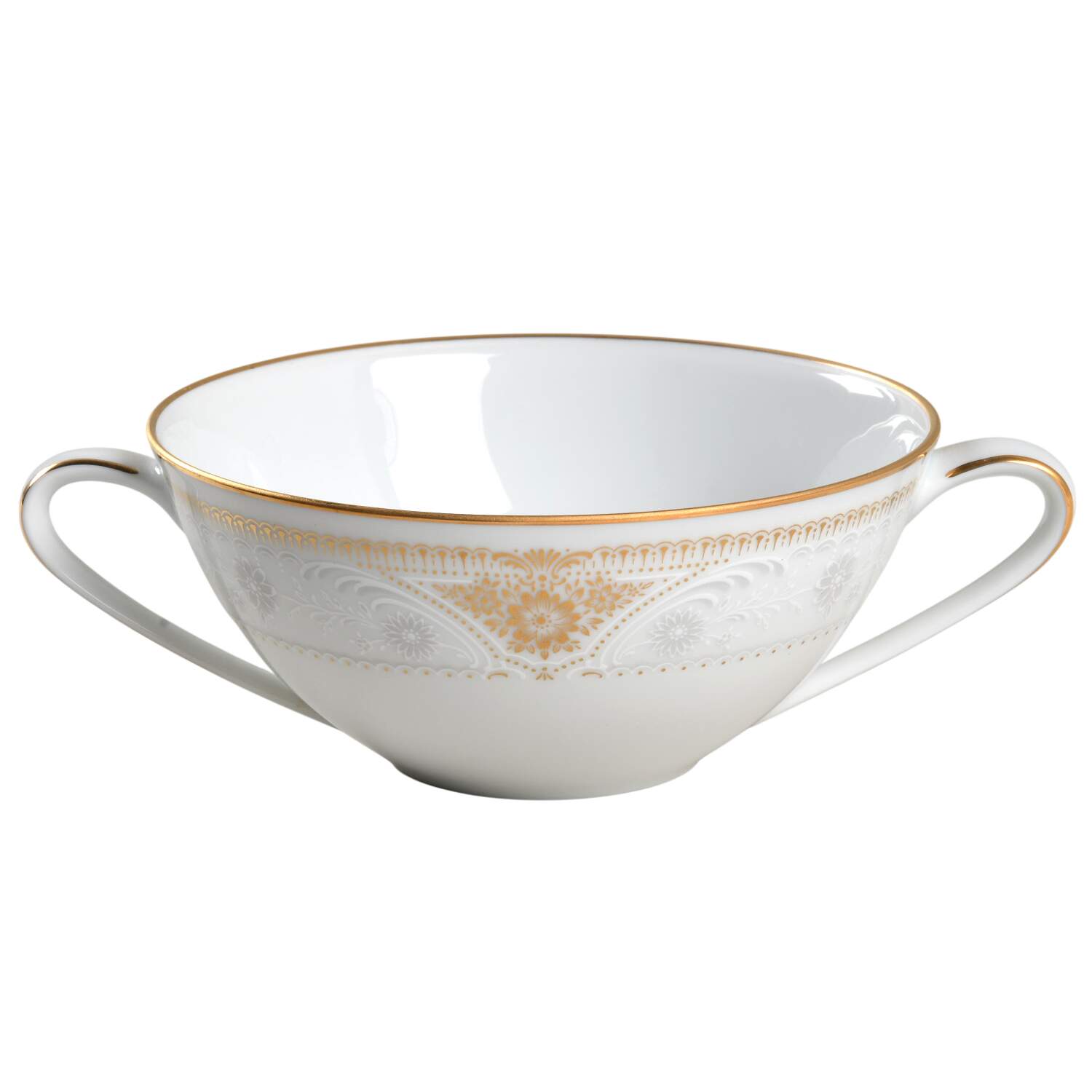 Highclere Flat Cream Soup Bowl by Noritake-1
