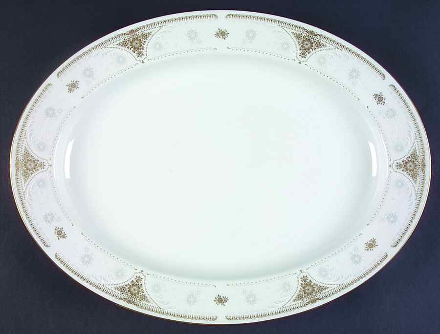 Highclere 16" Oval Serving Platter by Noritake-1