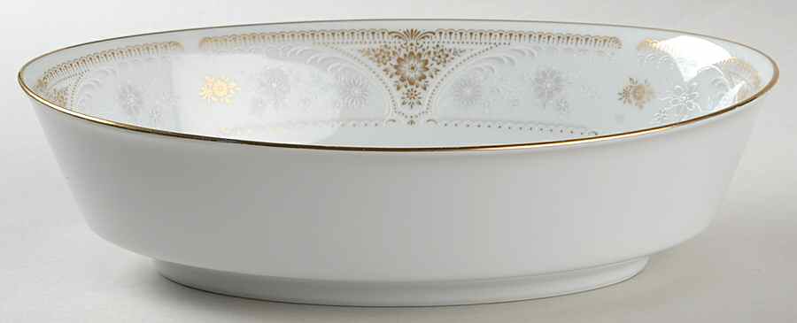 Highclere 9" Oval Vegetable Bowl by Noritake-1