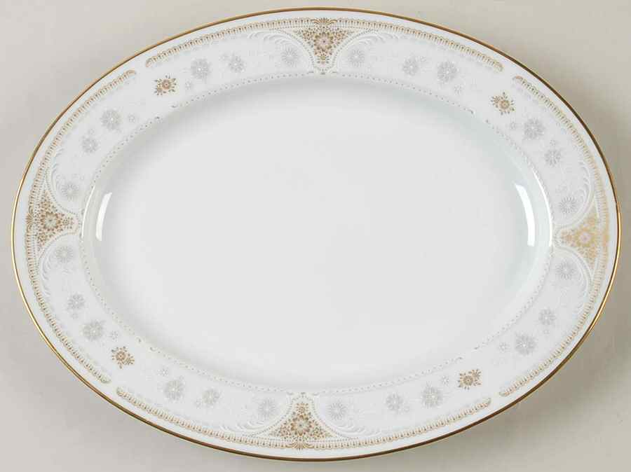 Highclere 11" Oval Serving Platter by Noritake-1