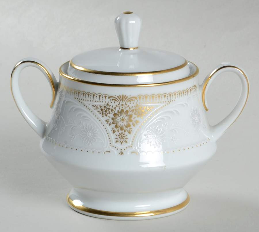 Highclere Mini Sugar Bowl & Lid by Noritake-1