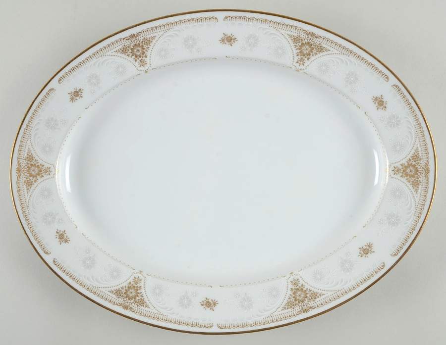 Highclere 13" Oval Serving Platter by Noritake-1