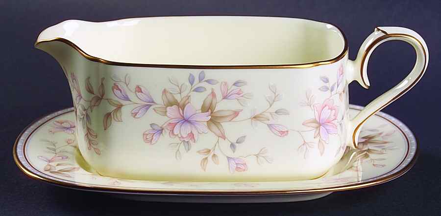 Highland Park Gravy Boat & Underplate (Relish/Butter) by Noritake-1